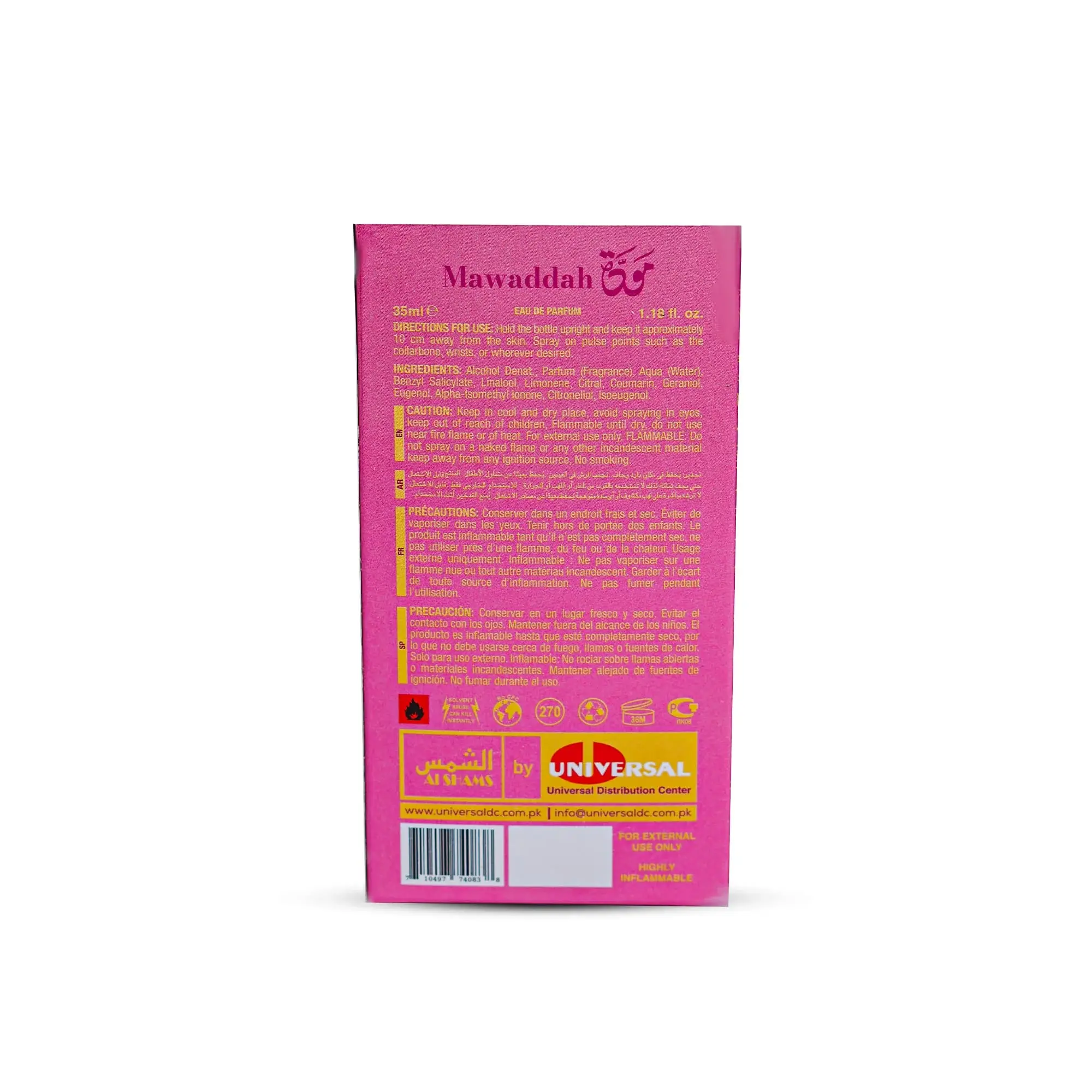 Al Shams Mawaddah Perfume – 35 ml Eau de Parfum - Image 2