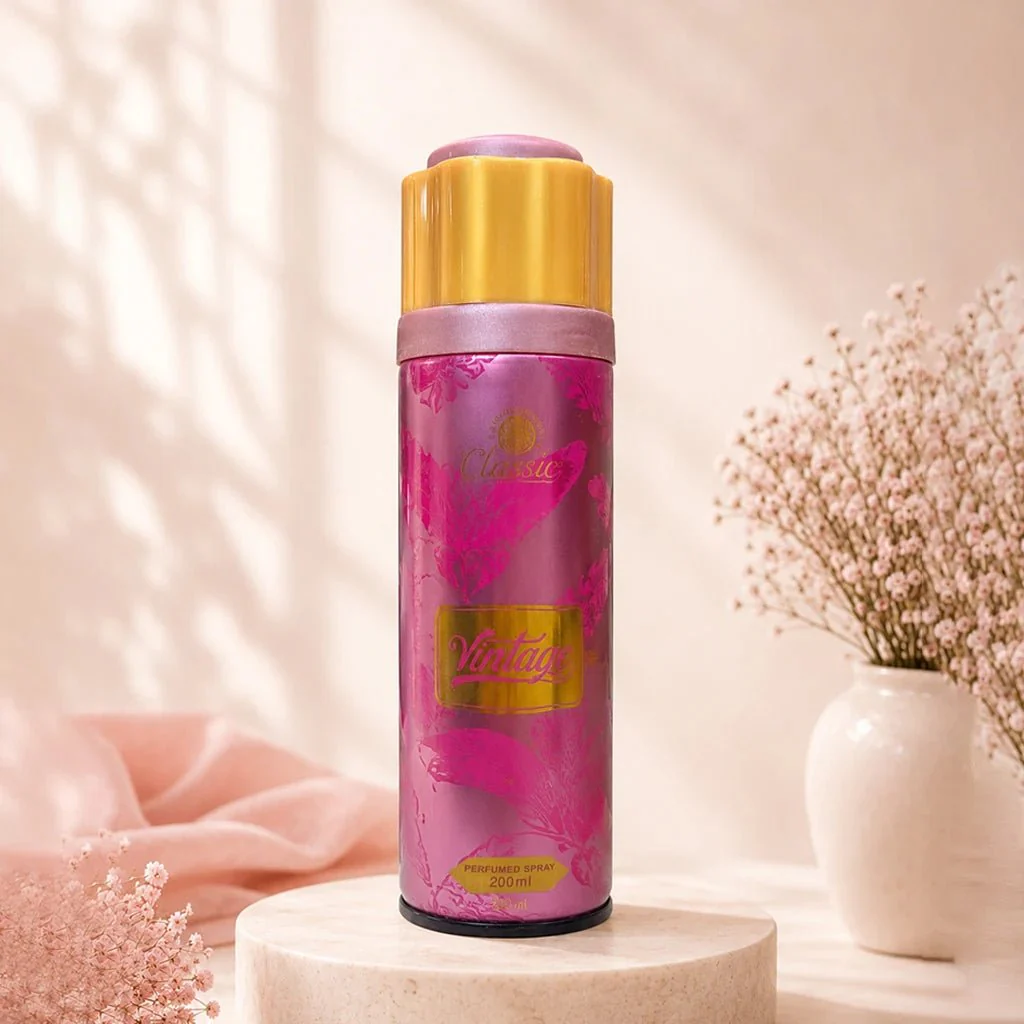 Vintage Classic Body Spray for Women - 200ml | Long-Lasting Elegant Floral Fragrance
