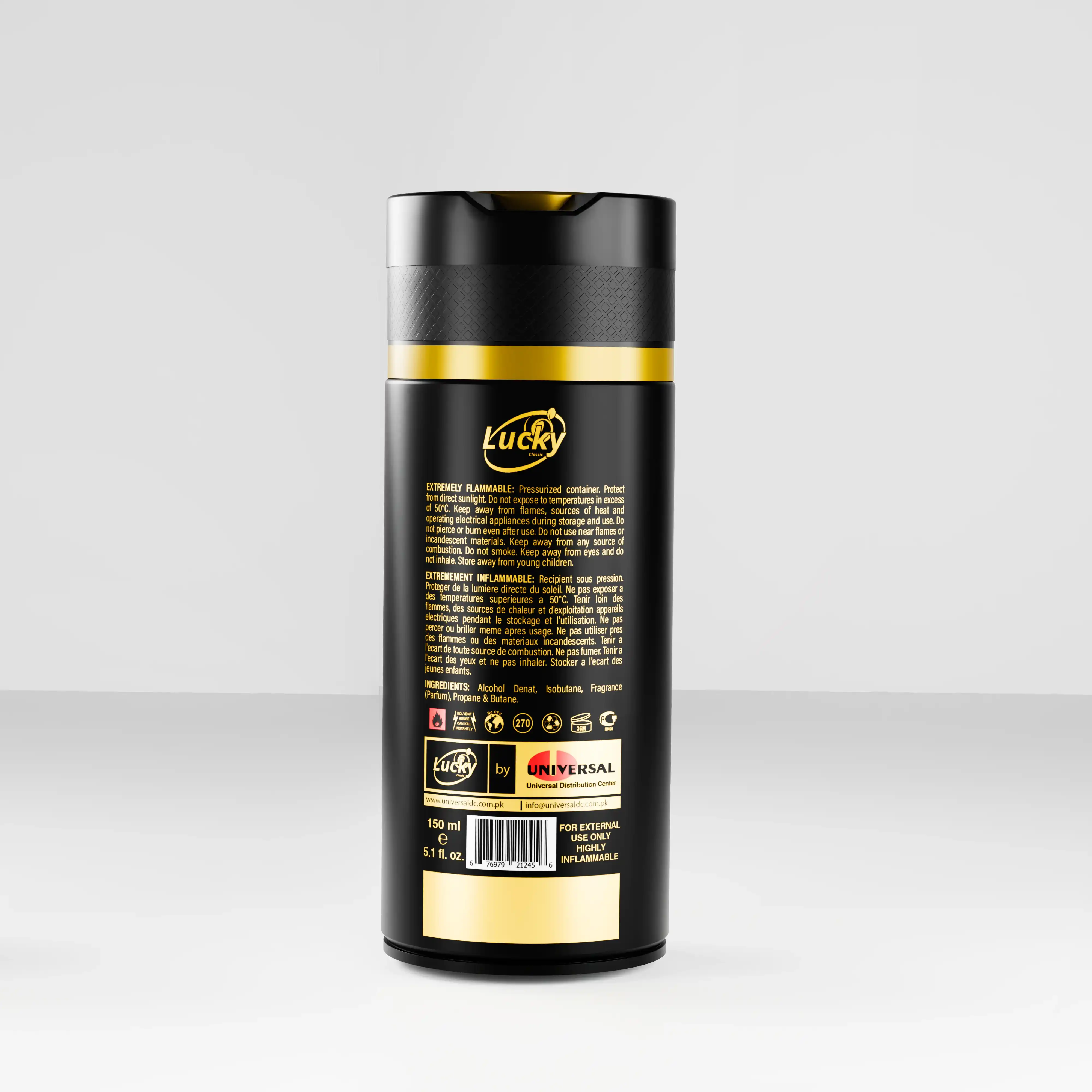 Lucky Gold 150ml Body Spray - Luxurious Fragrance - Image 3