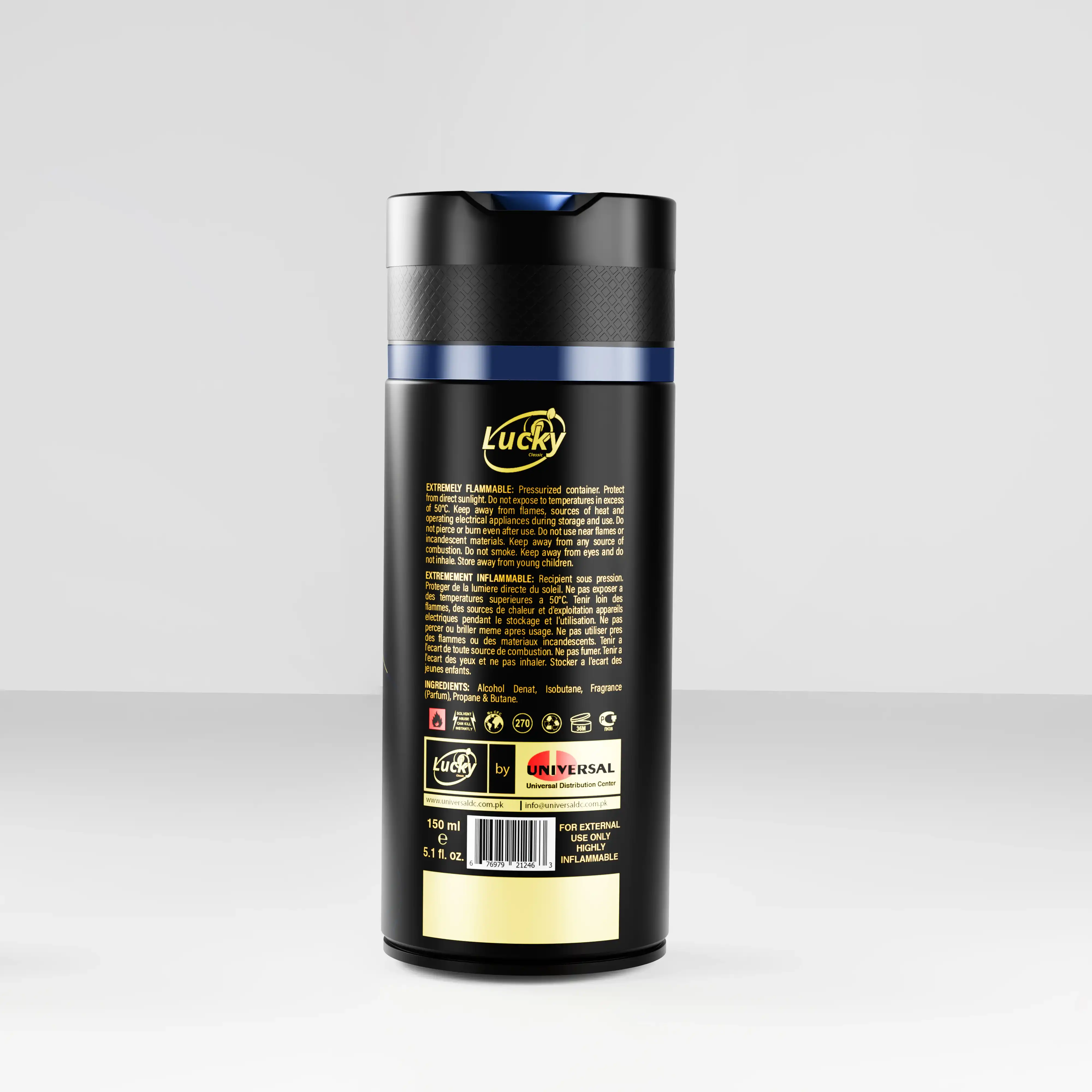 Lucky Musk Long Lasting Body Spray 150ml - Fresh Fragrance - Image 3