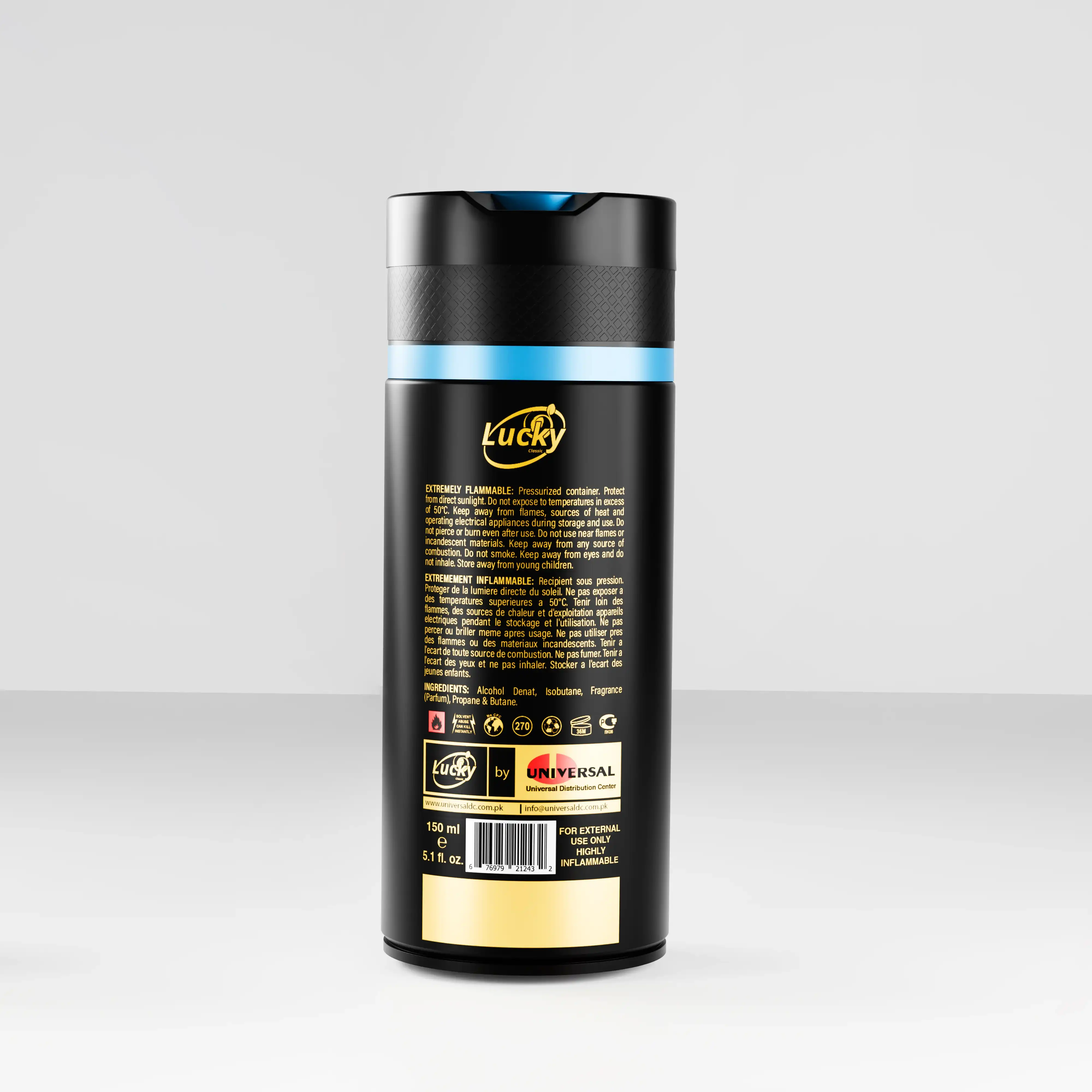 150ml Lucky Splash Body Spray - Energizing Citrus Scent - Image 3